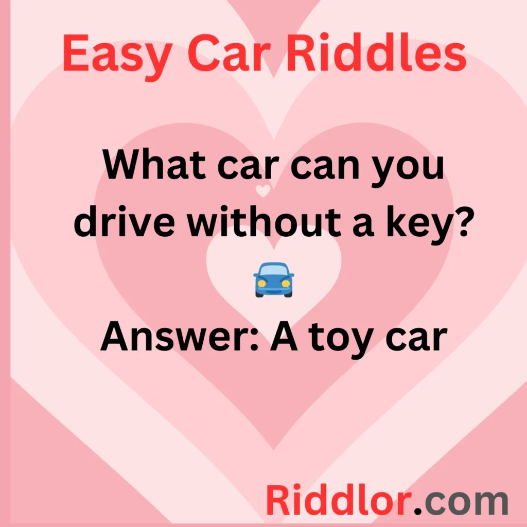 Easy Car Riddles for Kids