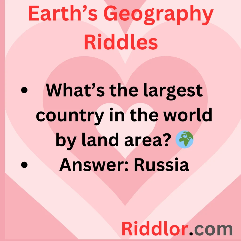 Earth Riddles