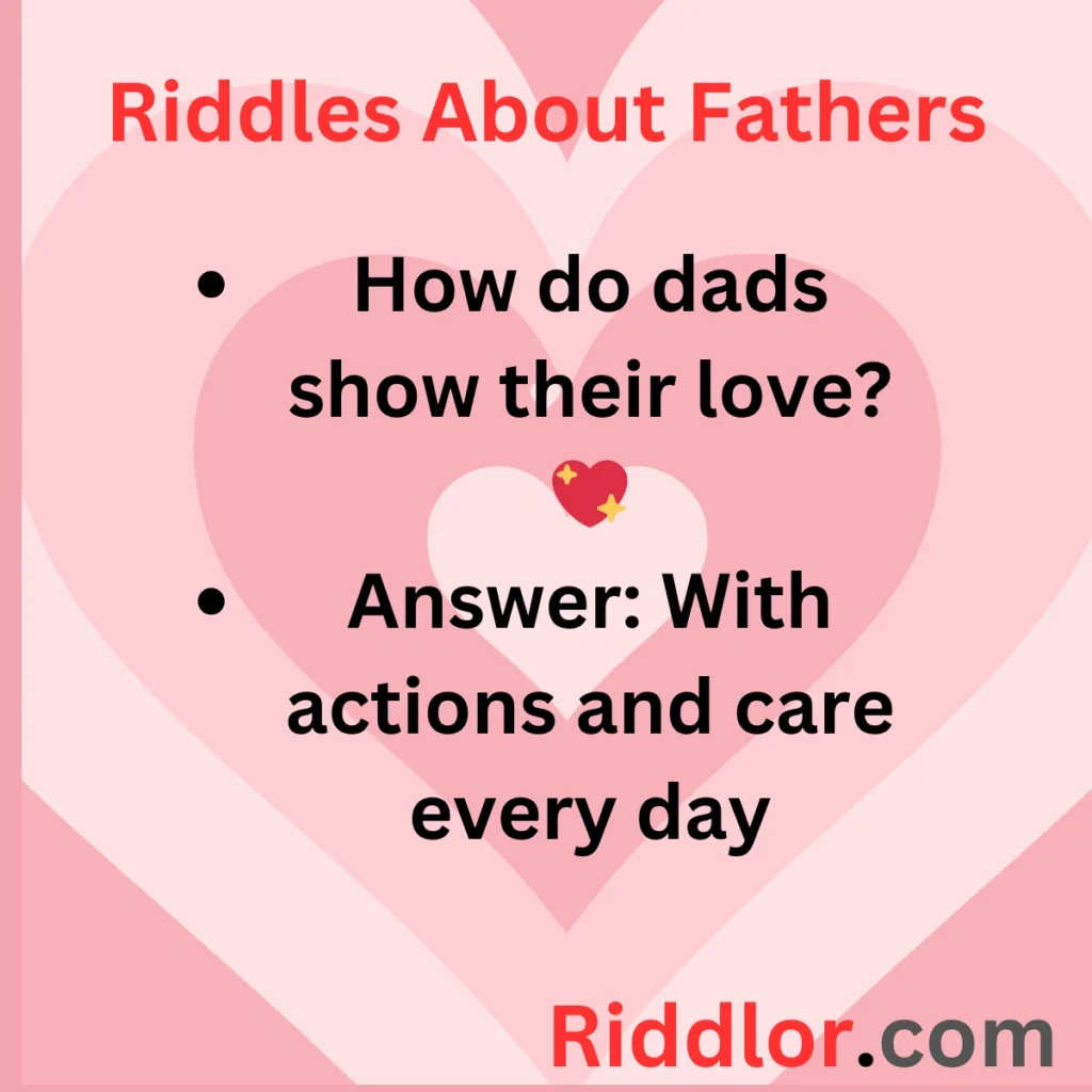 Riddles About Fathers and Family