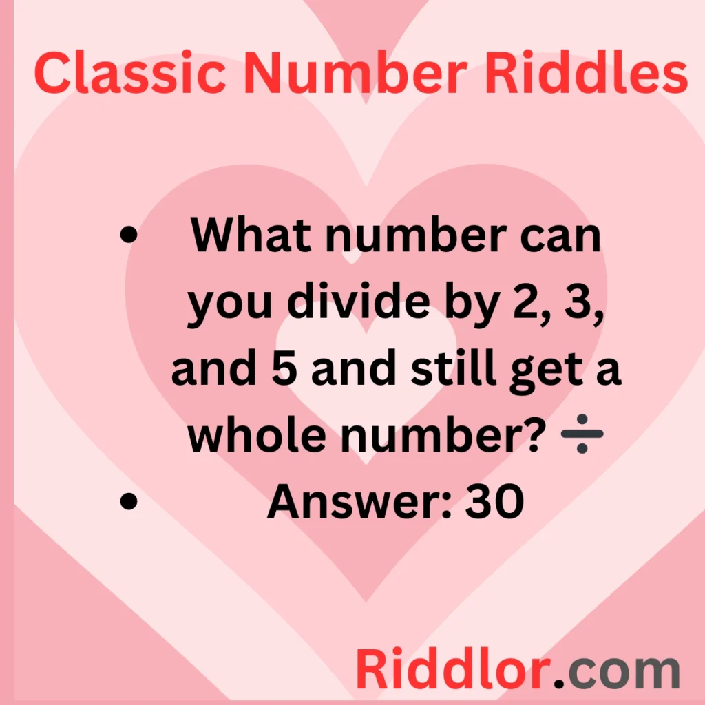 Riddles About Numbers