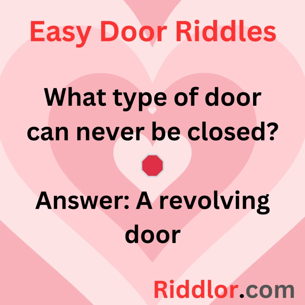 Easy Door Riddles for Kids