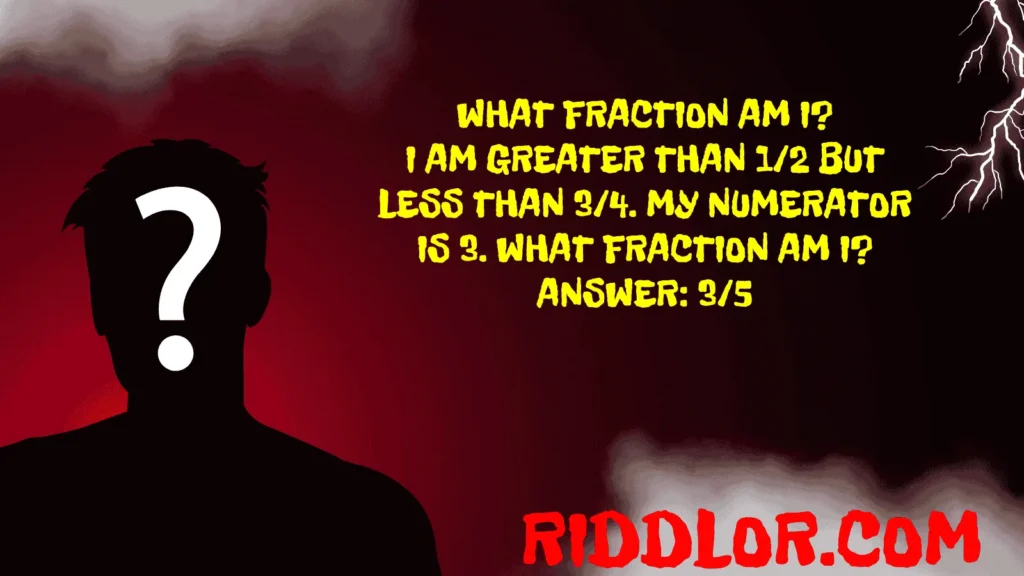 Fraction Riddles to solve answers