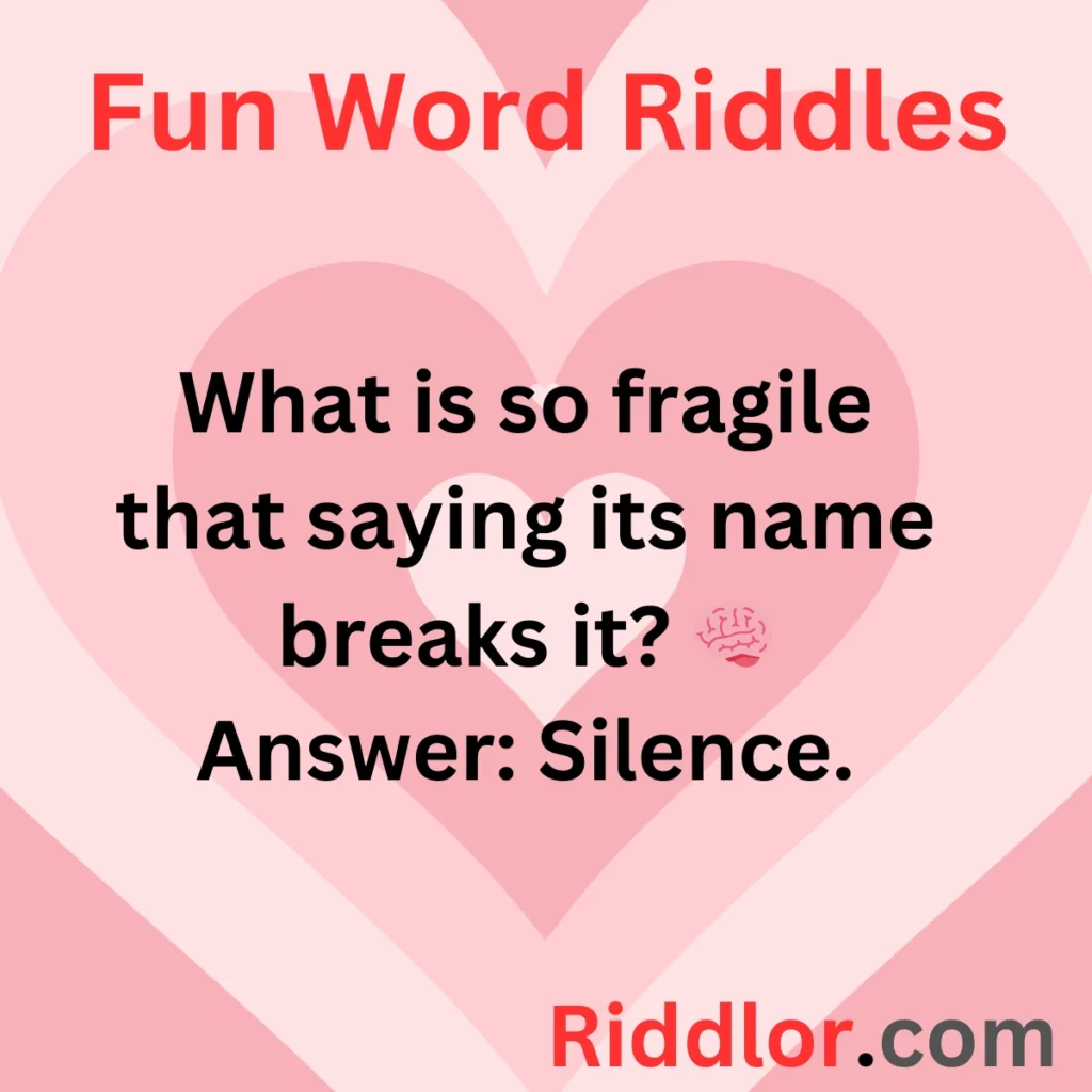 Fun Word Riddles for Adults