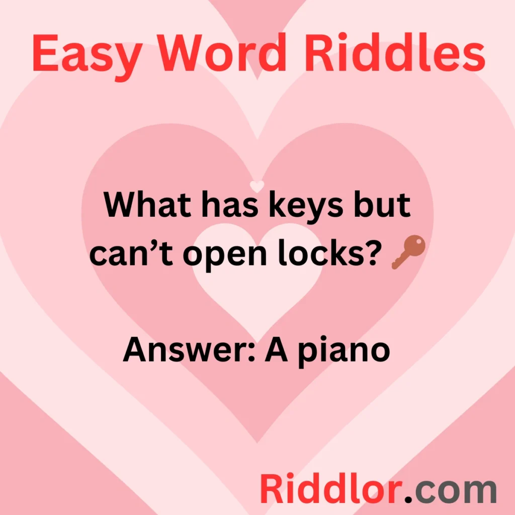 Easy Word Riddles for Kids