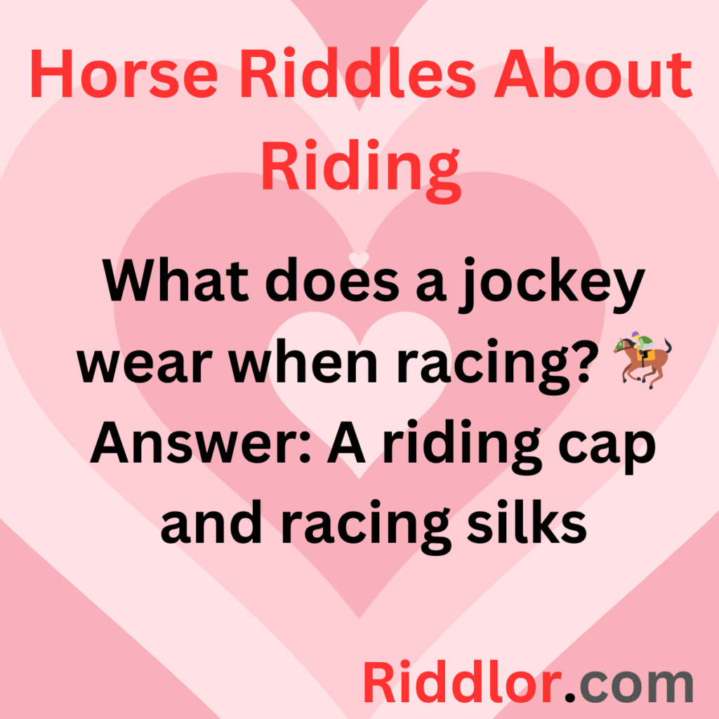 Horse Riddles About Riding and Racing