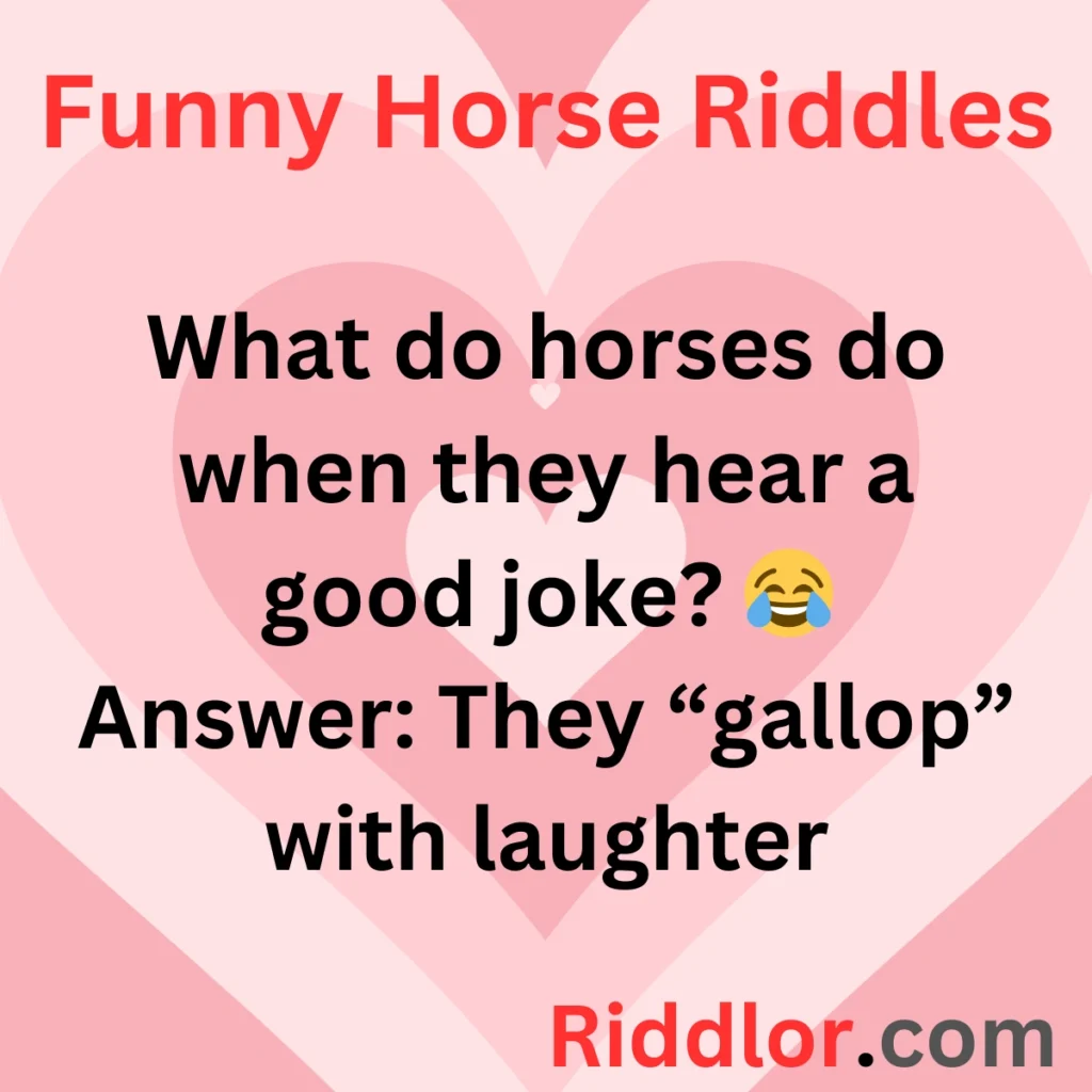 Funny Horse Riddles