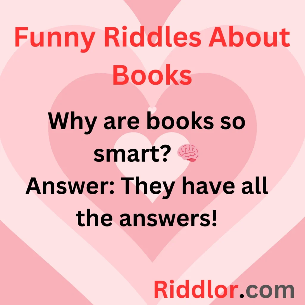 Funny Riddles About Books