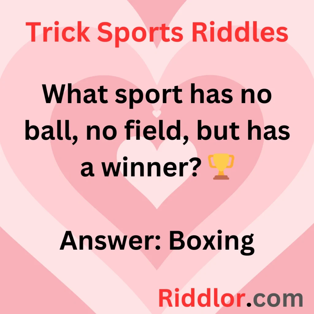Trick Sports Riddles