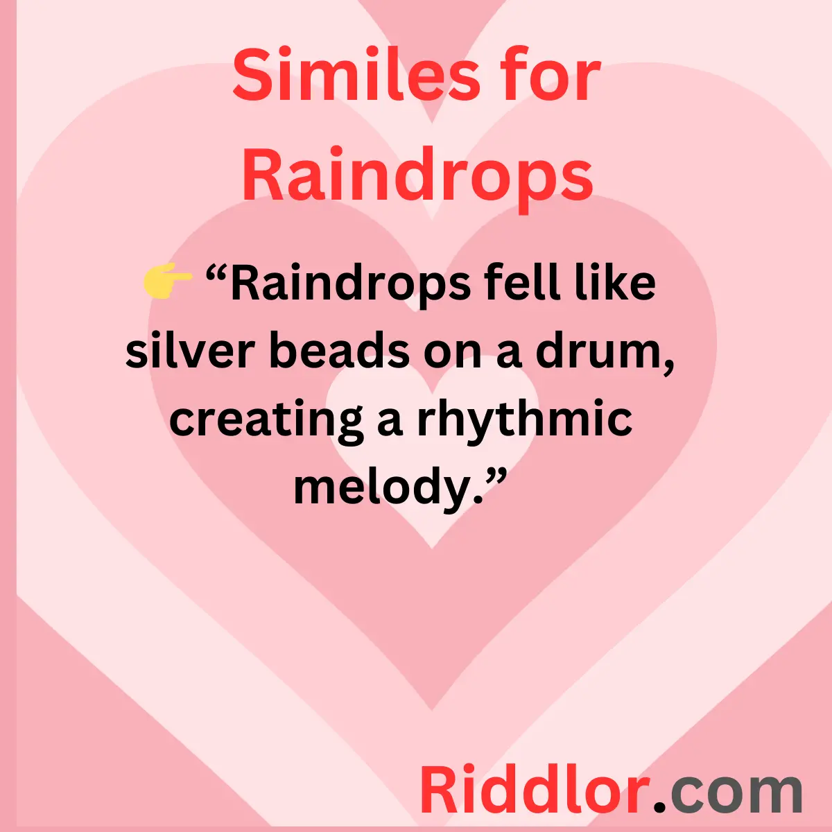 Riddles for Raindrops