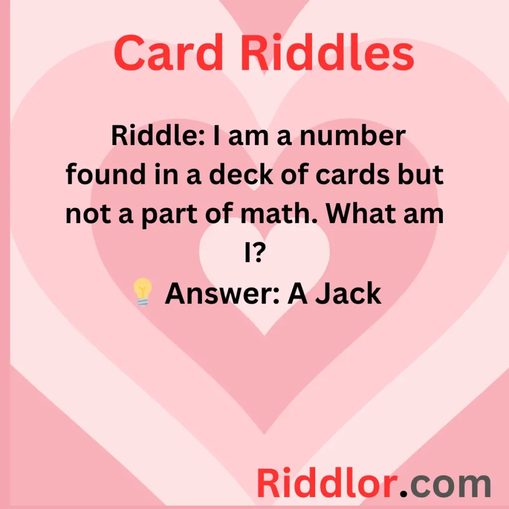  Fun and Challenging Card Riddles