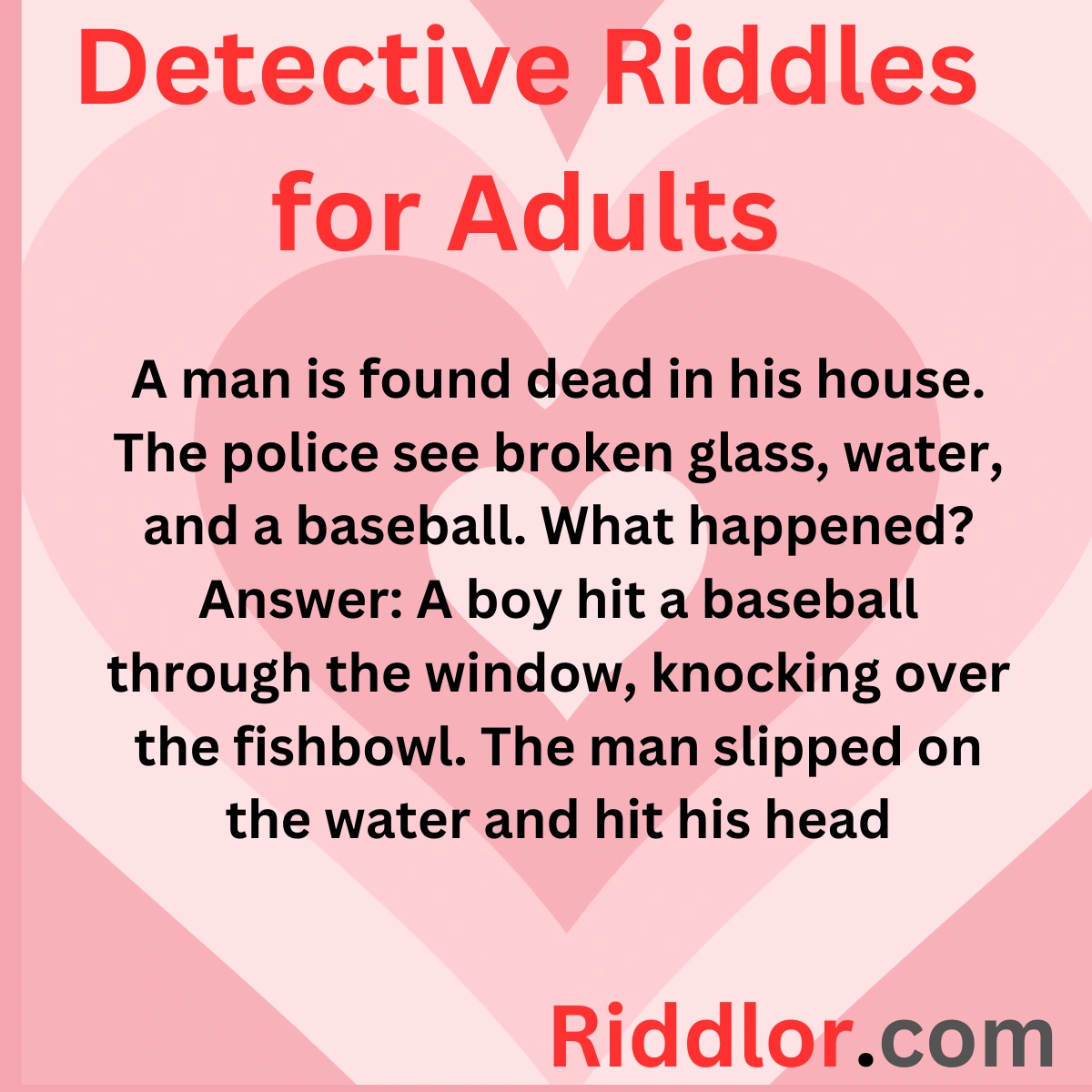 Detective Riddles for Adults