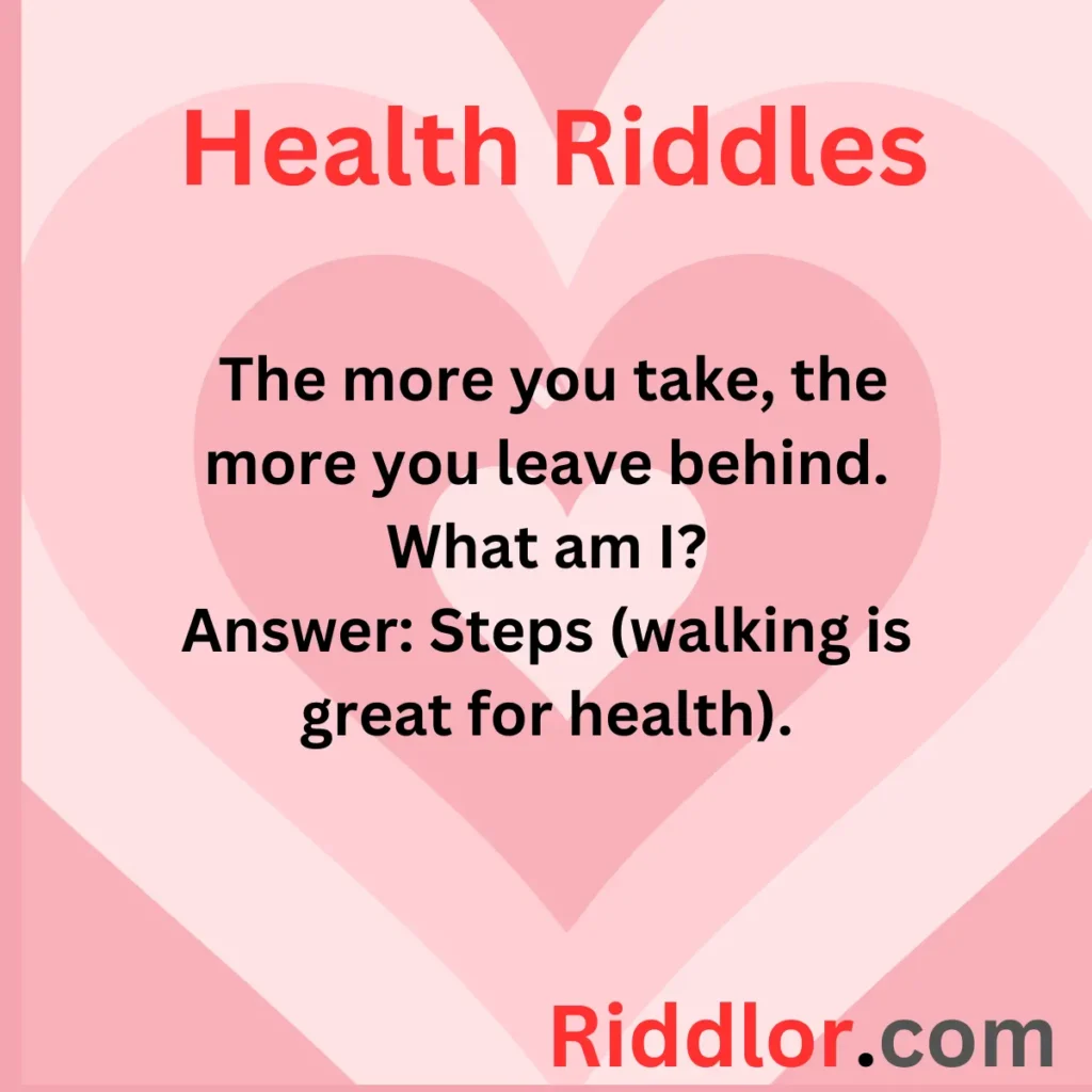 Health Riddles with Answers