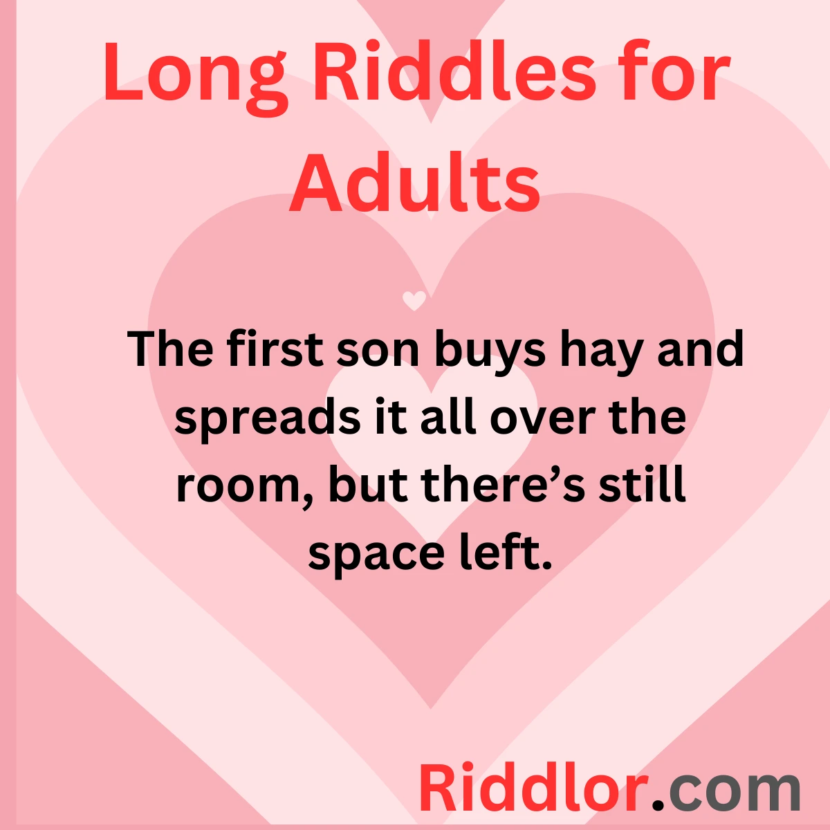 Long Riddles for Adults