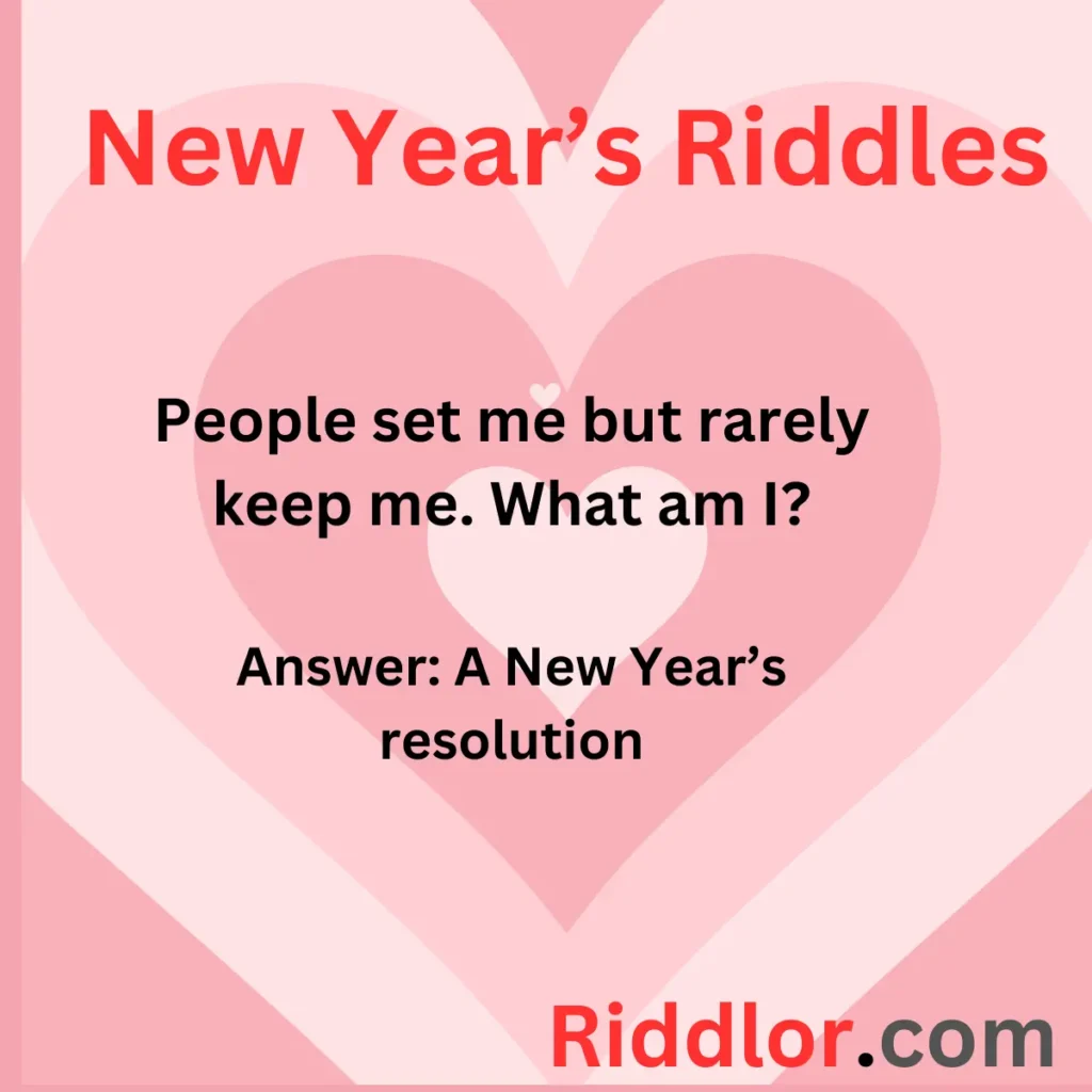 New Year’s Riddles