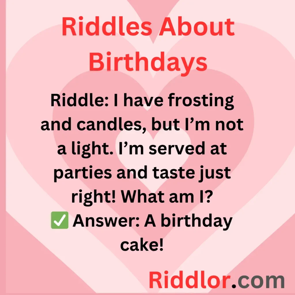 Birthday Riddles for Kids