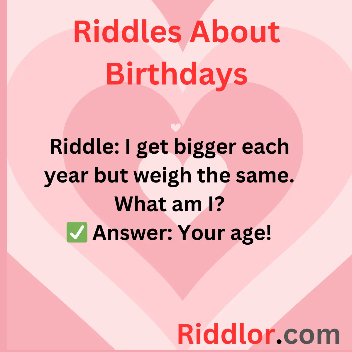 Riddles About Birthdays