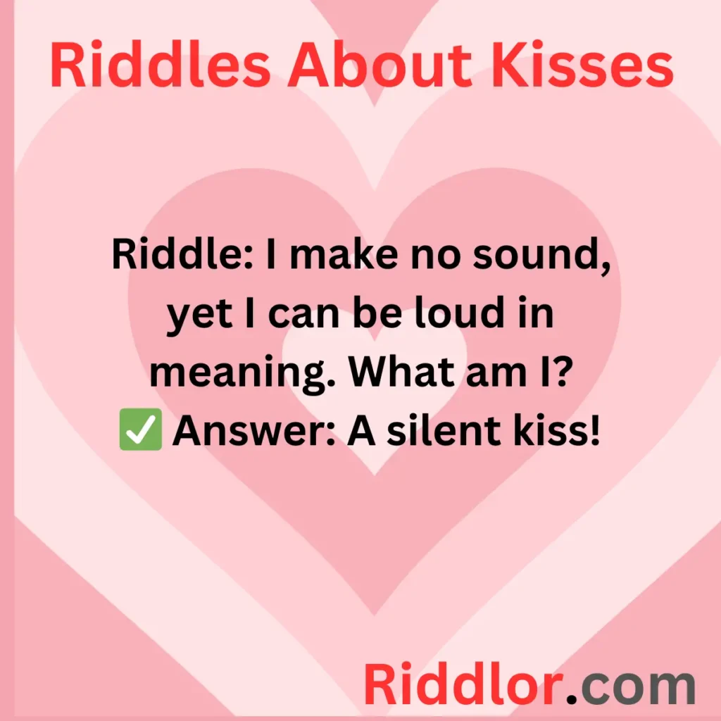 Funny Kiss Riddles