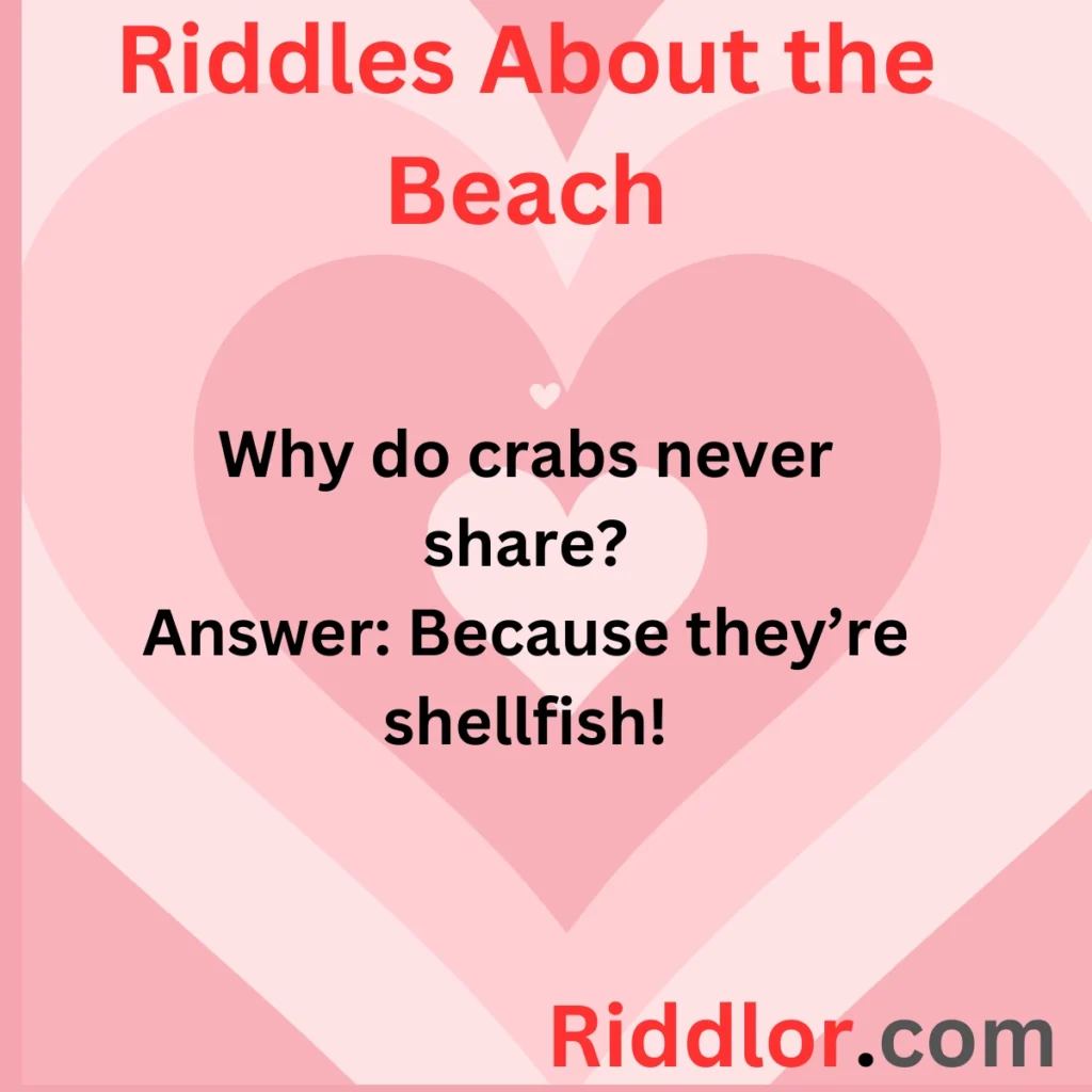 Funny Beach Riddles