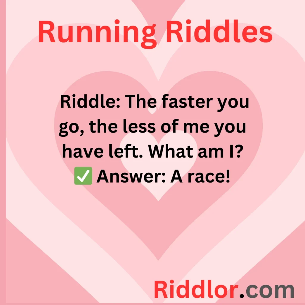 Tricky Running Riddles