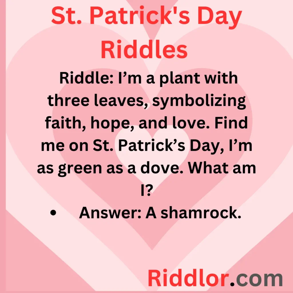 St. Patrick's Day Riddles