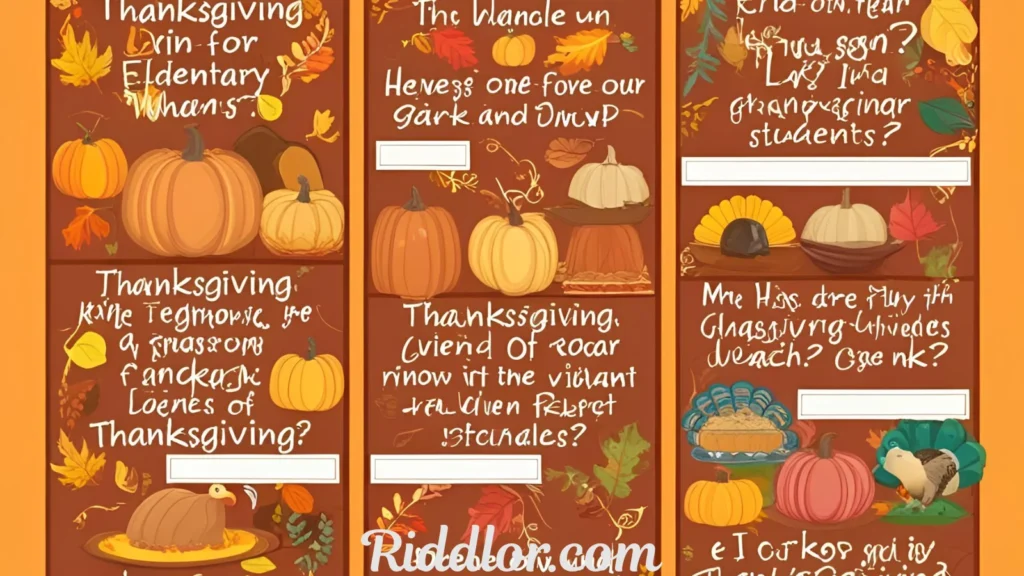 332 Thanksgiving Riddles for Elementary Students For 2025 Thanksgiving Riddles for Elementary Students