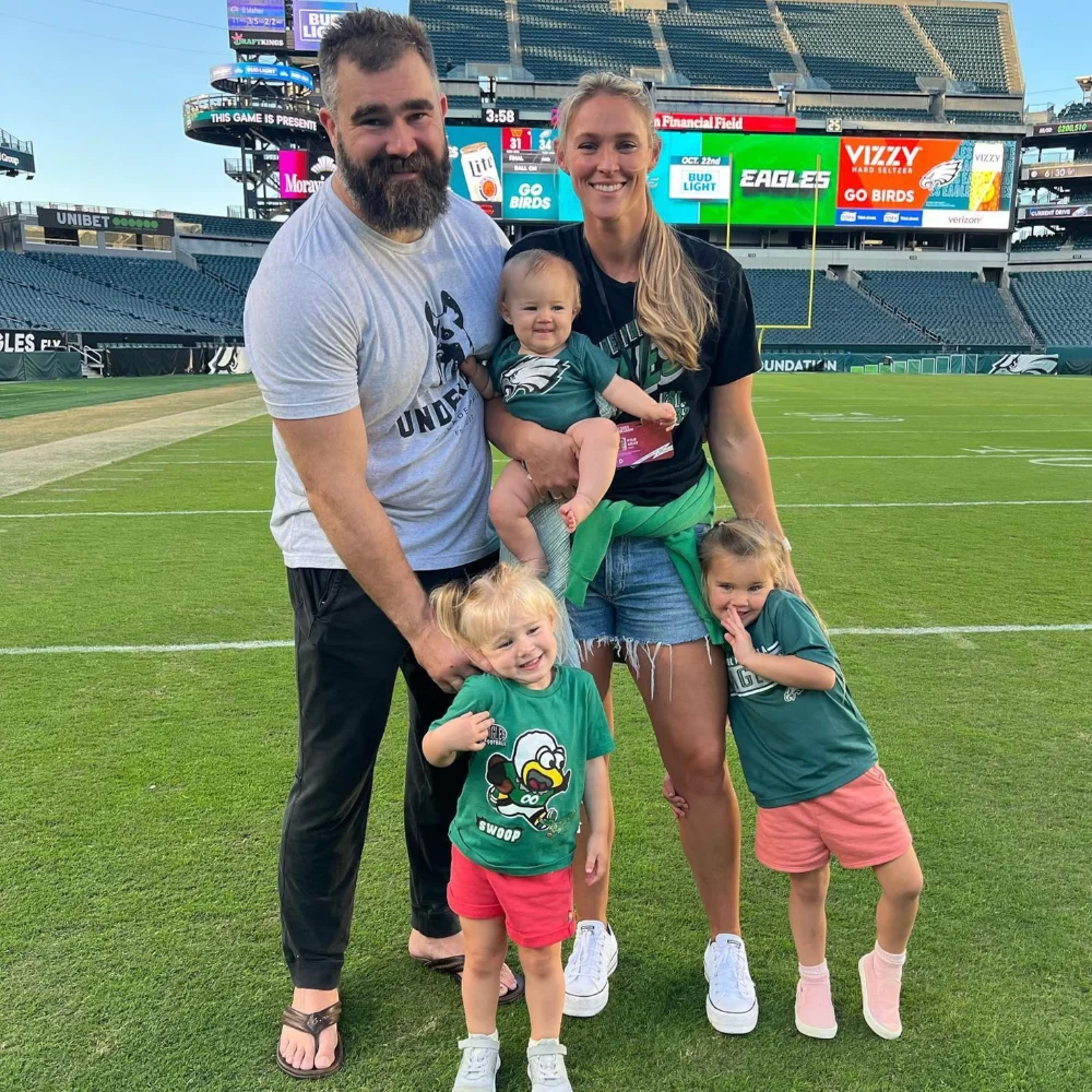 Jason Kelce wife babies